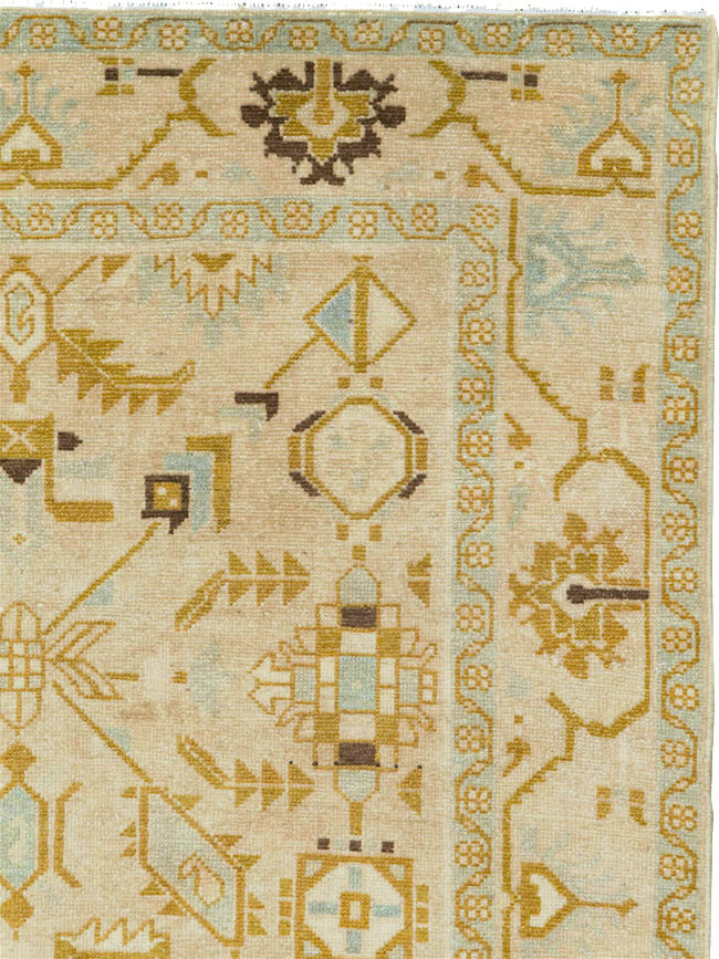 Vintage Persian Malayer Accent Rug, No.26907 - Gsblank