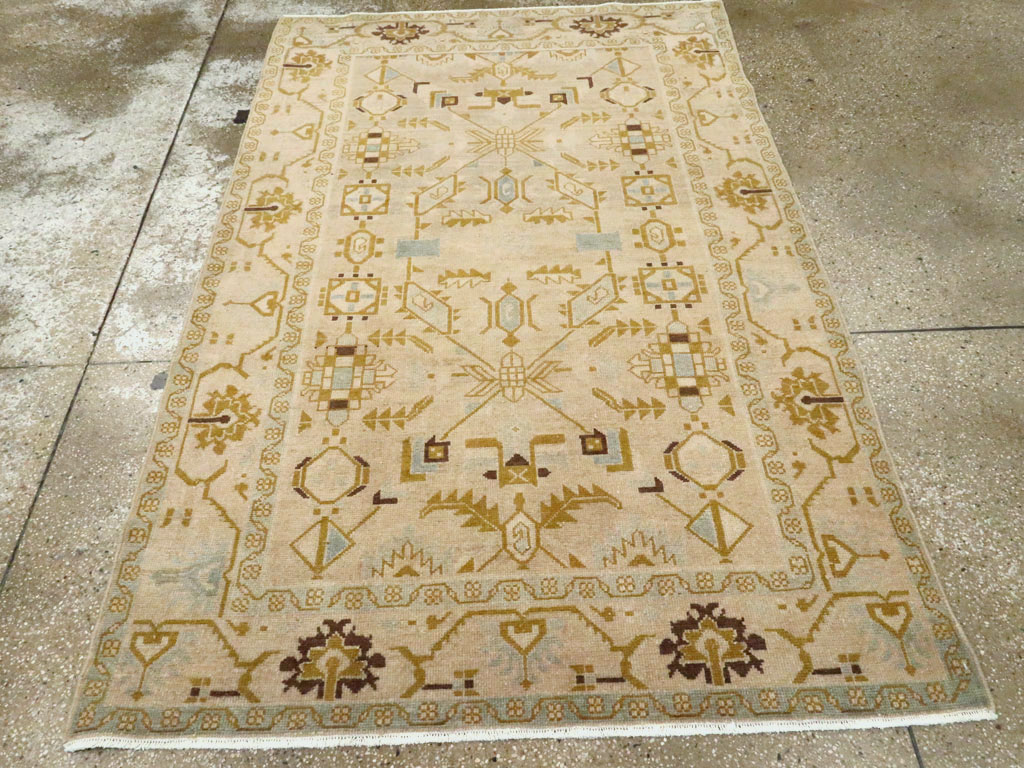 Vintage Persian Malayer Accent Rug, No.26907 - Gsblank