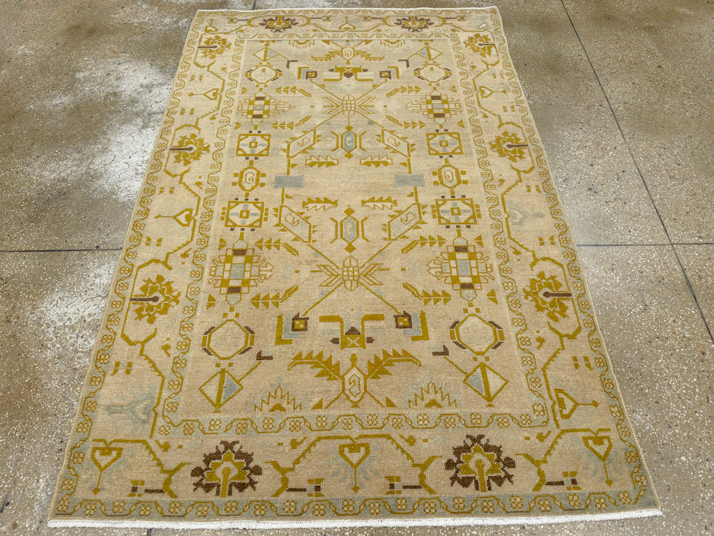 Vintage Persian Malayer Accent Rug, No.26907 - Gsblank