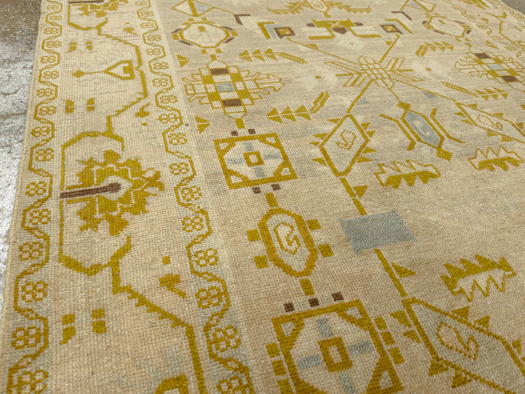 Vintage Persian Malayer Accent Rug, No.26907 - Gsblank