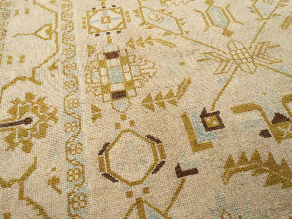 Vintage Persian Malayer Accent Rug, No.26907 - Gsblank