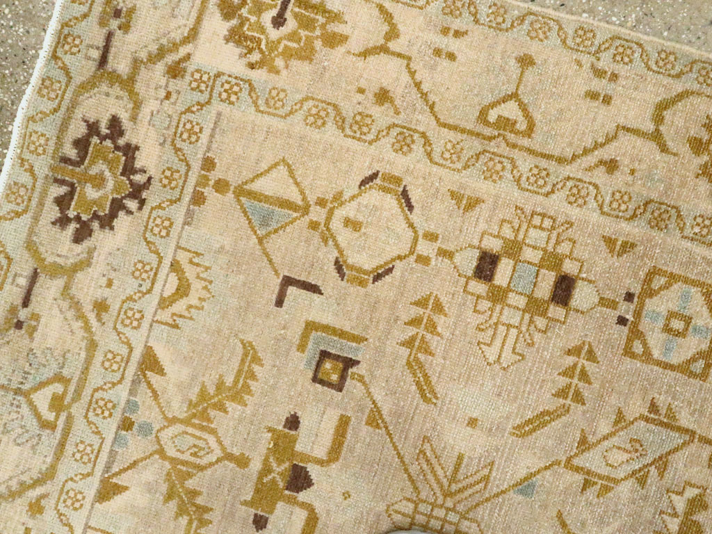 Vintage Persian Malayer Accent Rug, No.26907 - Gsblank