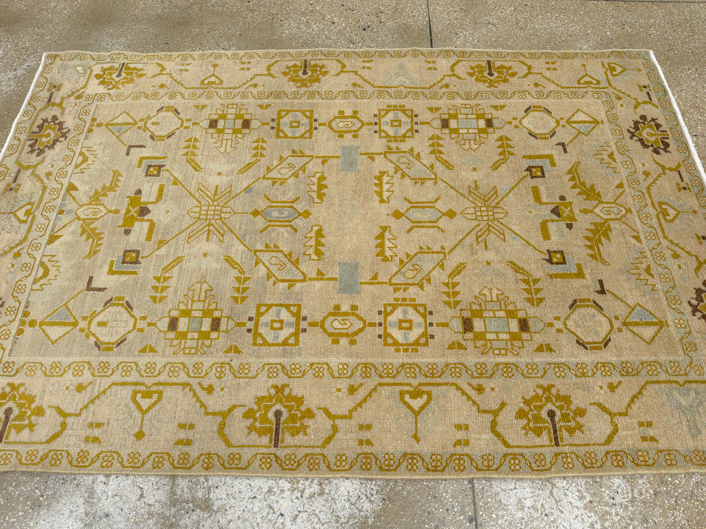 Vintage Persian Malayer Accent Rug, No.26907 - Gsblank
