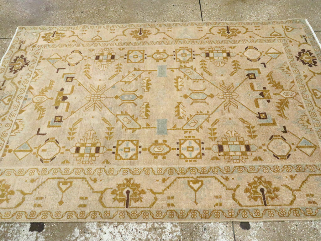 Vintage Persian Malayer Accent Rug, No.26907 - Gsblank