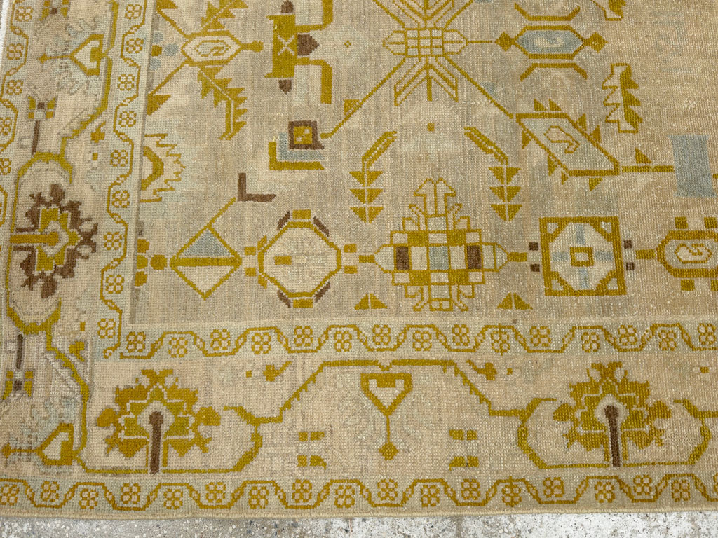 Vintage Persian Malayer Accent Rug, No.26907 - Gsblank