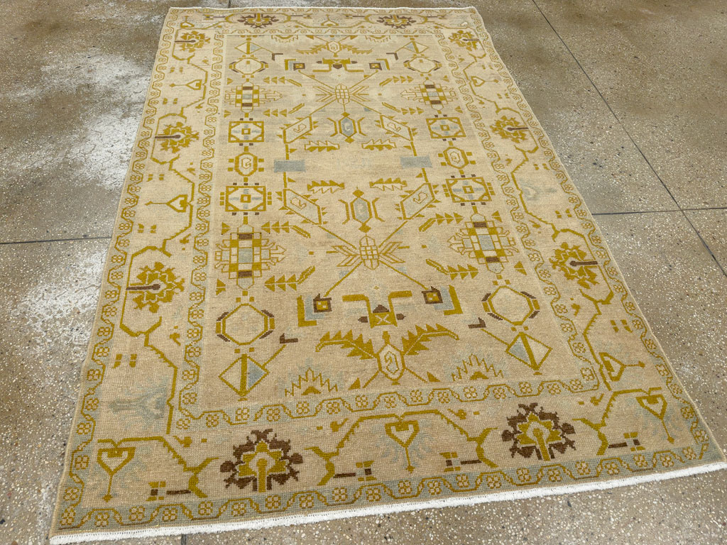 Vintage Persian Malayer Accent Rug, No.26907 - Gsblank