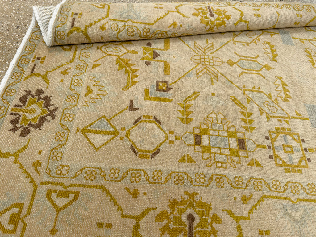 Vintage Persian Malayer Accent Rug, No.26907 - Gsblank