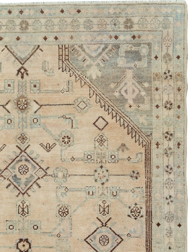 Vintage Persian Malayer Accent Rug, No.26910 - Gsblank