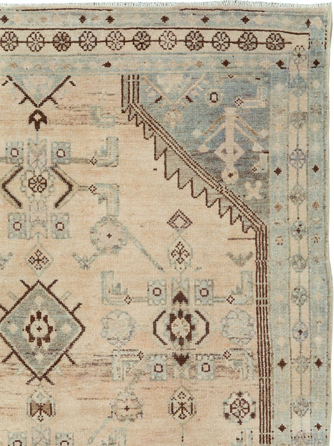 Vintage Persian Malayer Accent Rug, No.26910 - Gsblank