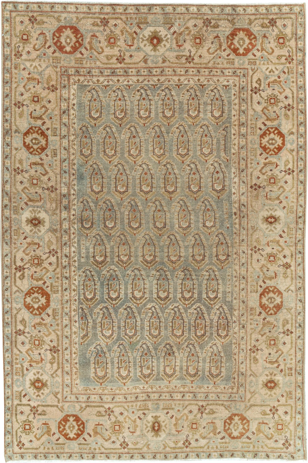 Vintage Persian Malayer Accent Rug, No.26920 - Gsblank