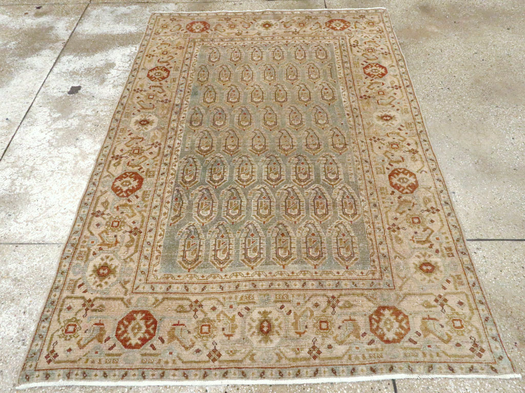 Vintage Persian Malayer Accent Rug, No.26920 - Gsblank