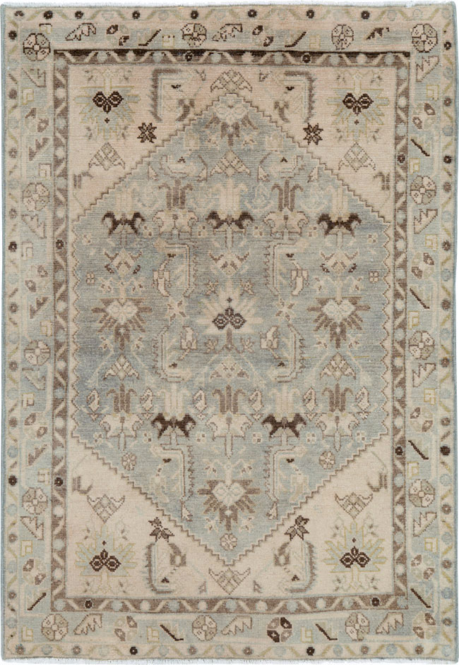 Vintage Persian Malayer Throw Rug, No.26921 - Gsblank