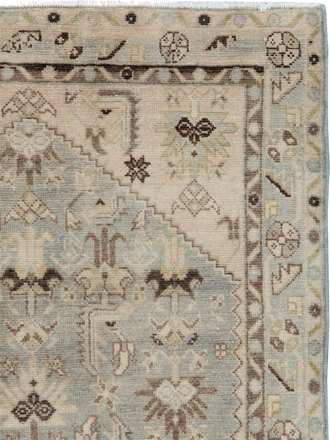 Vintage Persian Malayer Throw Rug, No.26921 - Gsblank