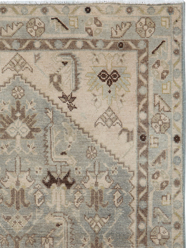Vintage Persian Malayer Throw Rug, No.26921 - Gsblank