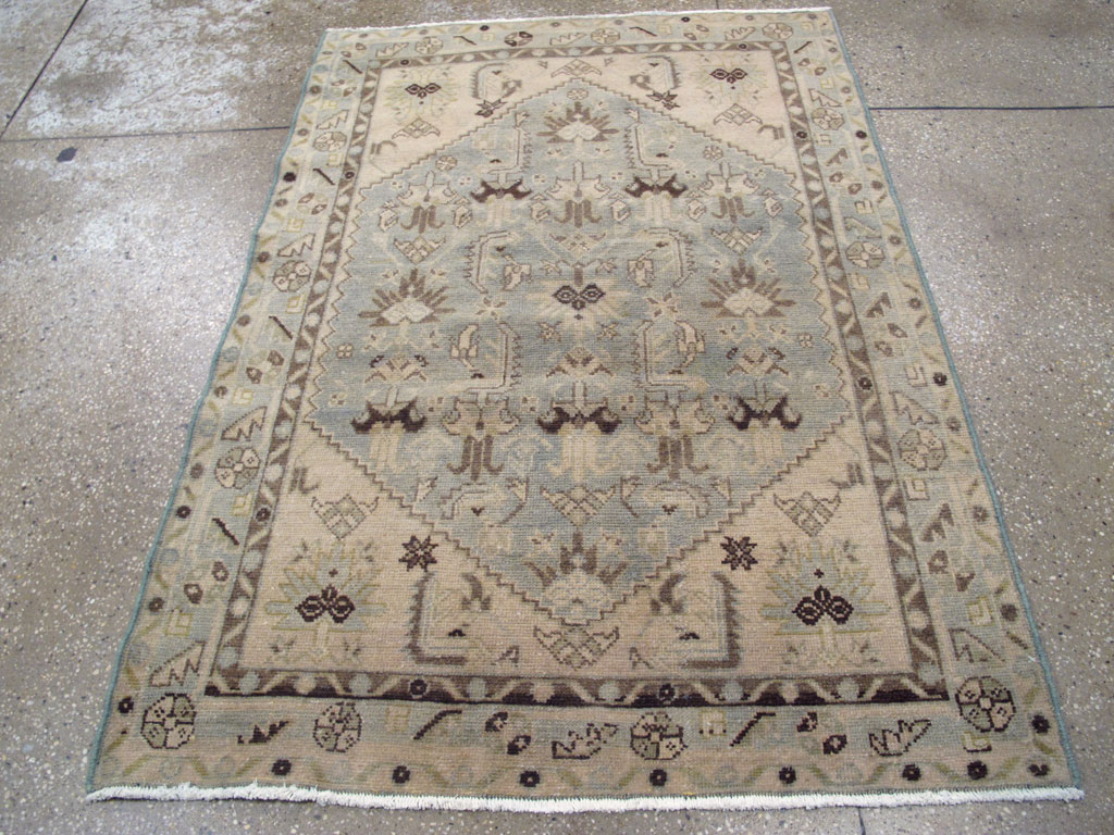 Vintage Persian Malayer Throw Rug, No.26921 - Gsblank