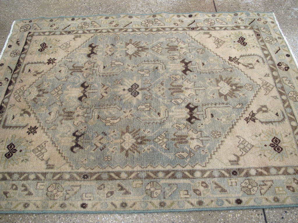 Vintage Persian Malayer Throw Rug, No.26921 - Gsblank