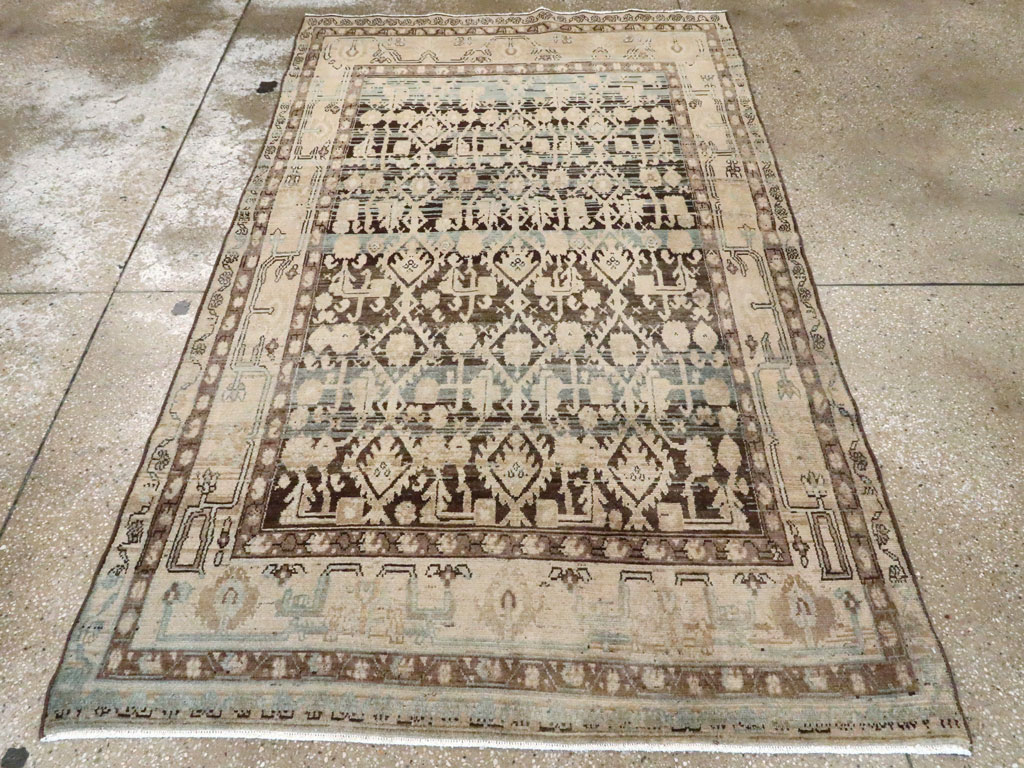 Vintage Persian Malayer Accent Rug, No.26923 - Gsblank