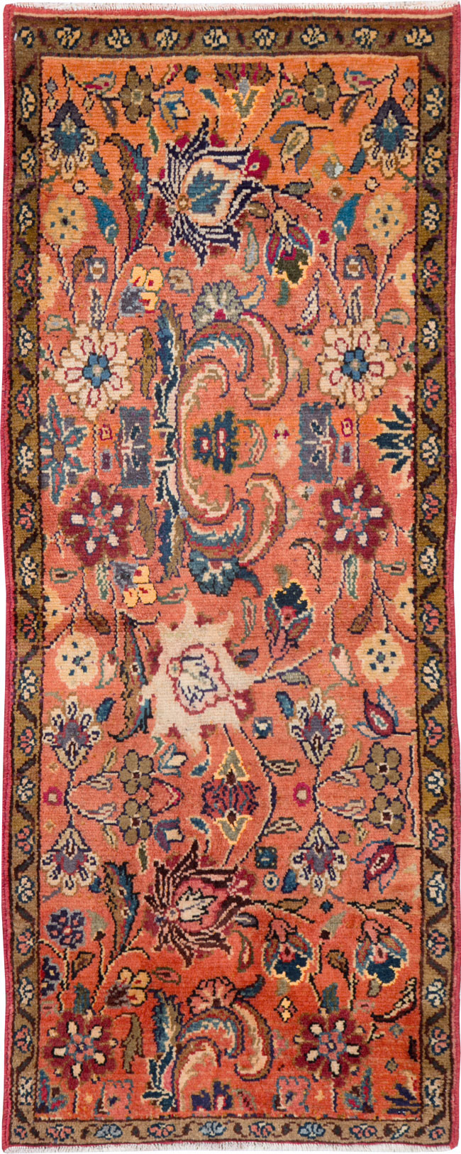 Vintage Persian Hamadan Throw Rug, No.26931 - Gsblank