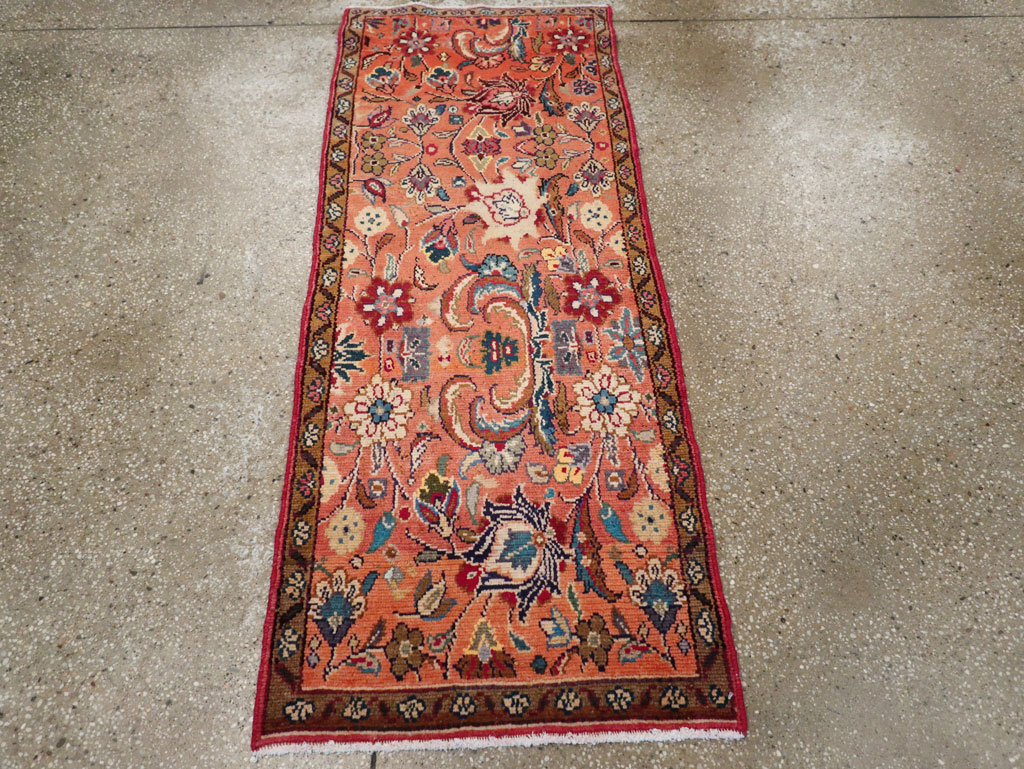 Vintage Persian Hamadan Throw Rug, No.26931 - Gsblank