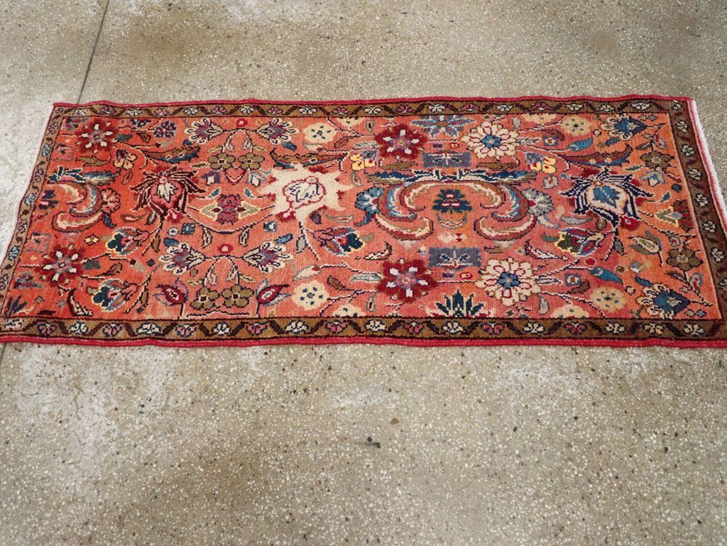 Vintage Persian Hamadan Throw Rug, No.26931 - Gsblank