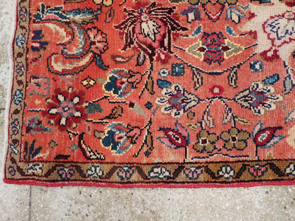 Vintage Persian Hamadan Throw Rug, No.26931 - Gsblank