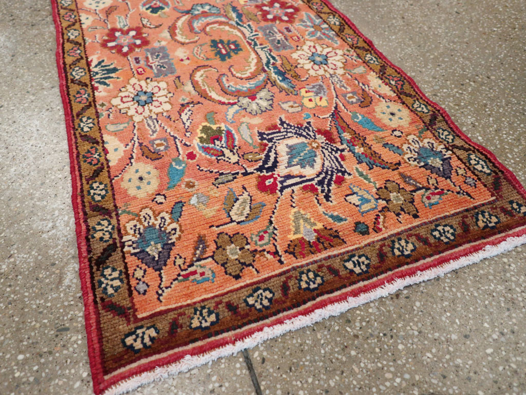 Vintage Persian Hamadan Throw Rug, No.26931 - Gsblank