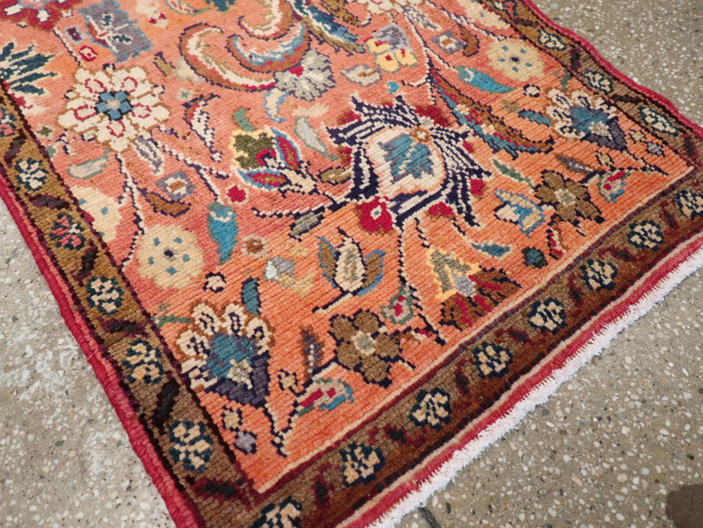 Vintage Persian Hamadan Throw Rug, No.26931 - Gsblank