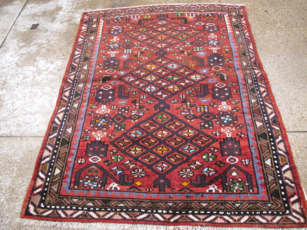 Vintage Persian Hamadan Rug, No.26932 - Gsblank