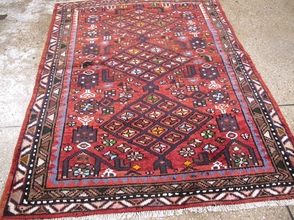 Vintage Persian Hamadan Rug, No.26932 - Gsblank
