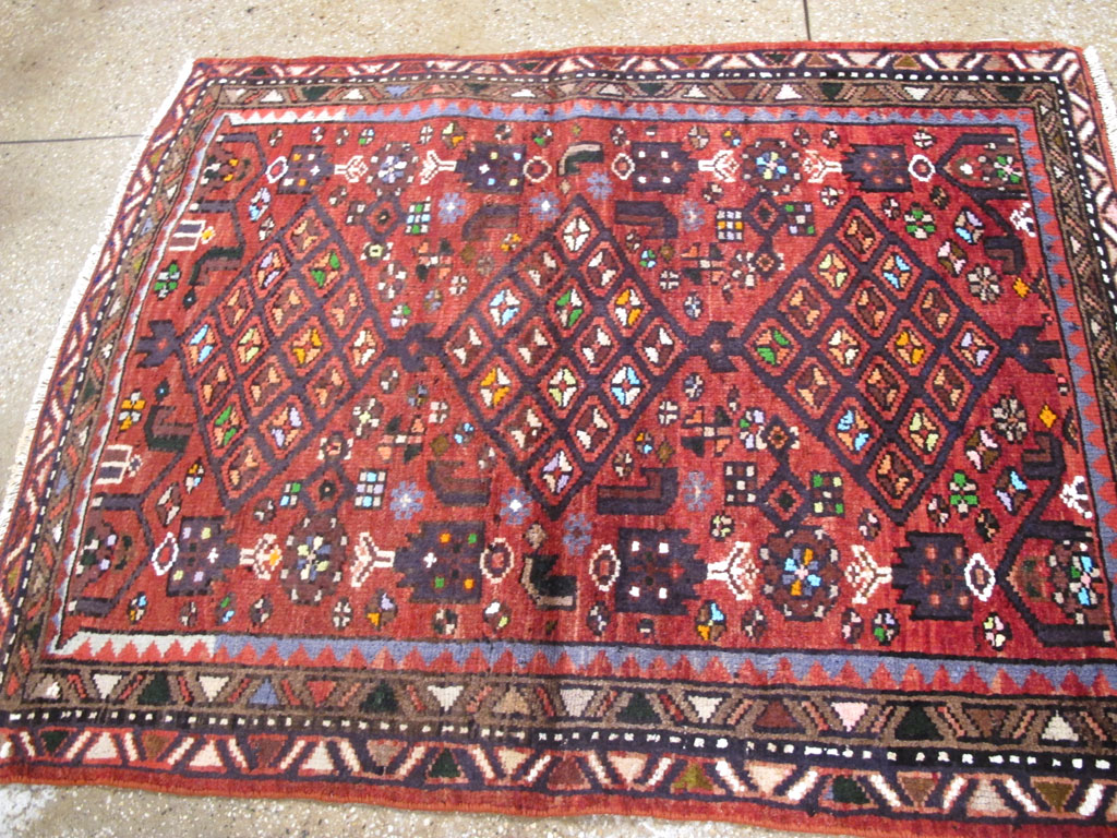 Vintage Persian Hamadan Rug, No.26932 - Gsblank