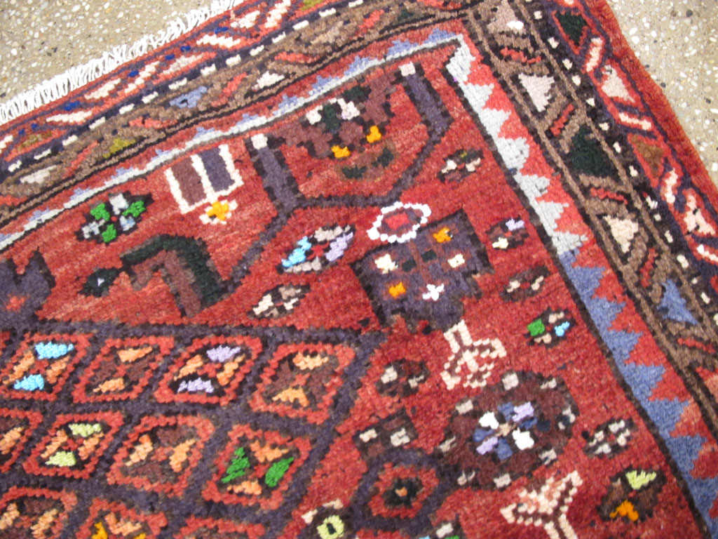 Vintage Persian Hamadan Rug, No.26932 - Gsblank
