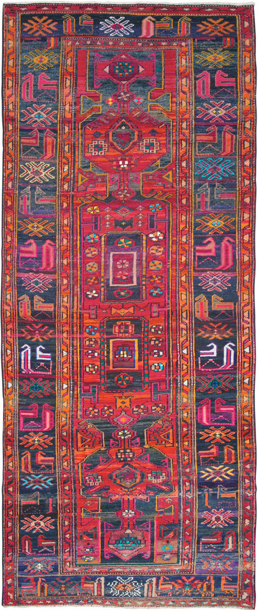 Vintage Persian Hamadan Rug, No.26933 - Gsblank