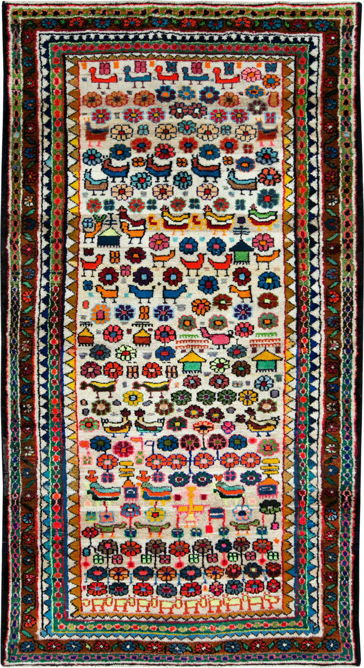 Vintage Persian Hamadan Rug, No.26935 - Gsblank