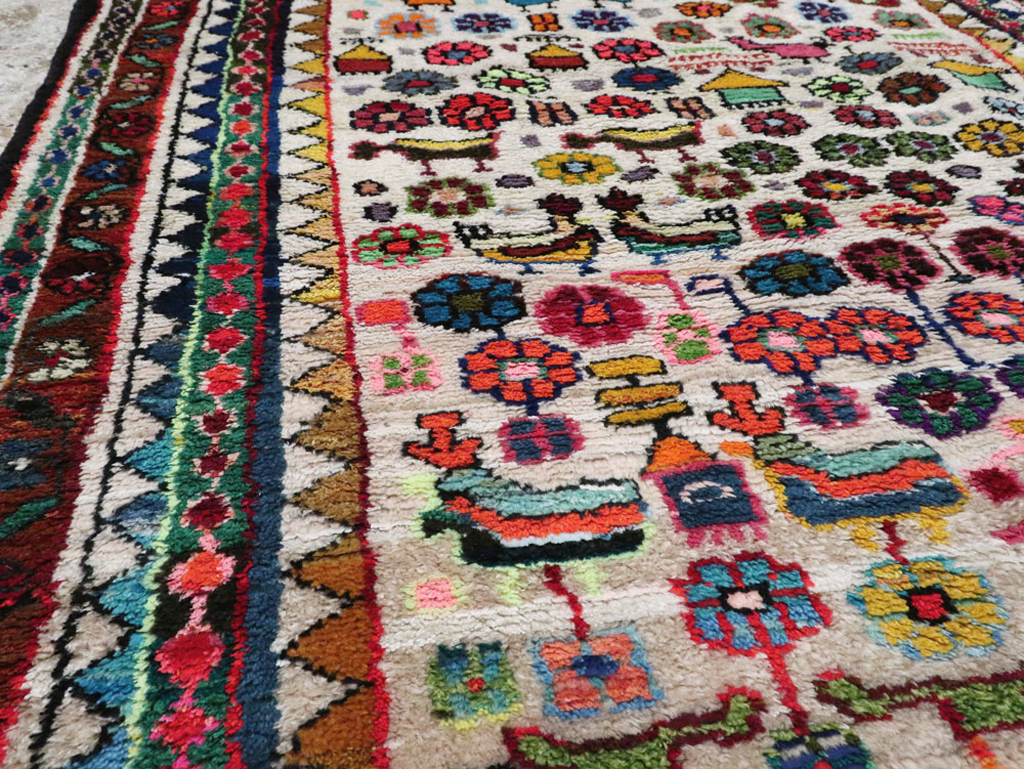 Vintage Persian Hamadan Rug, No.26935 - Gsblank