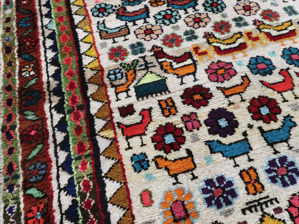 Vintage Persian Hamadan Rug, No.26935 - Gsblank