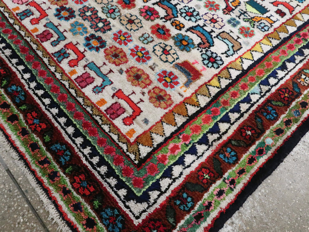 Vintage Persian Hamadan Rug, No.26935 - Gsblank