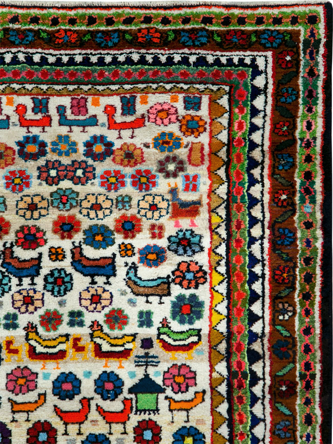 Vintage Persian Hamadan Rug, No.26935 - Gsblank