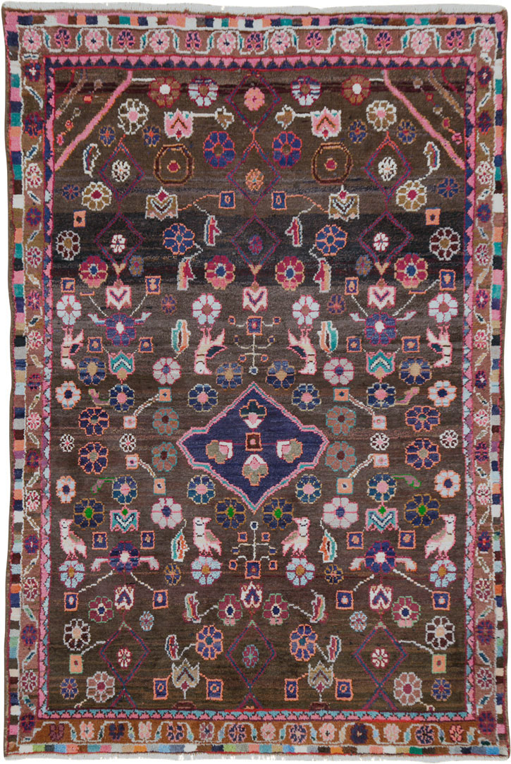 Vintage Persian Hamadan Rug, No.26936 - Gsblank