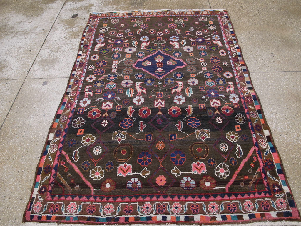 Vintage Persian Hamadan Rug, No.26936 - Gsblank