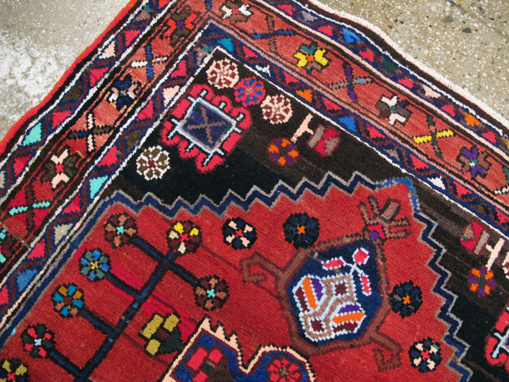 Vintage Persian Hamadan Rug, No.26941 - Gsblank