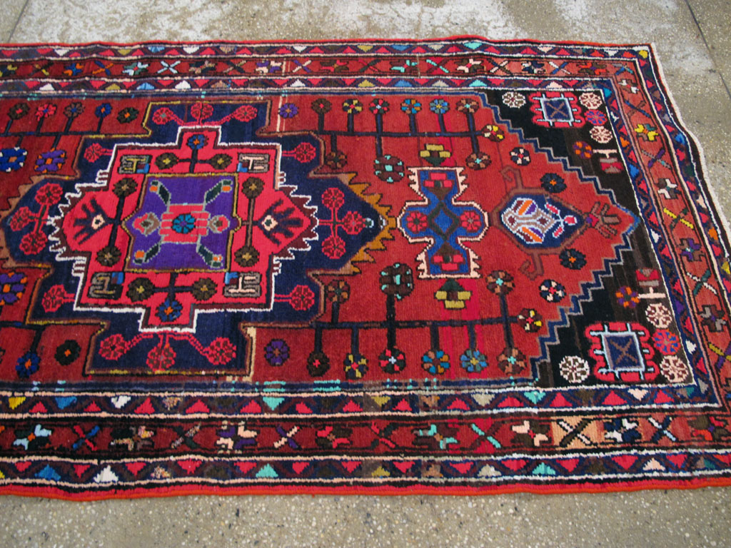 Vintage Persian Hamadan Rug, No.26941 - Gsblank