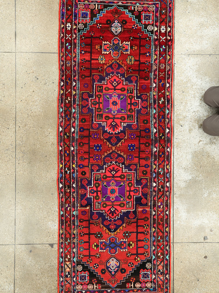 Vintage Persian Hamadan Rug, No.26941 - Gsblank