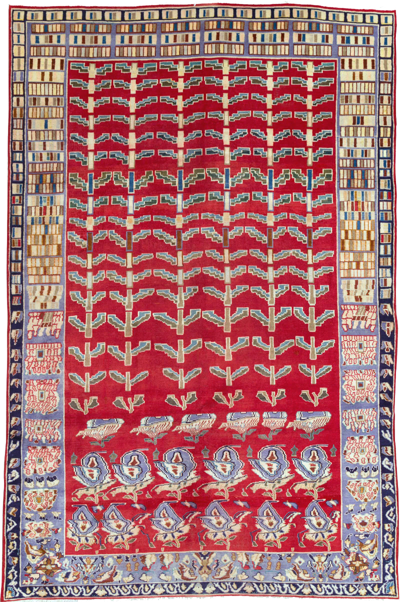 Vintage Persian Kashan Carpet, No.26942 - Gsblank