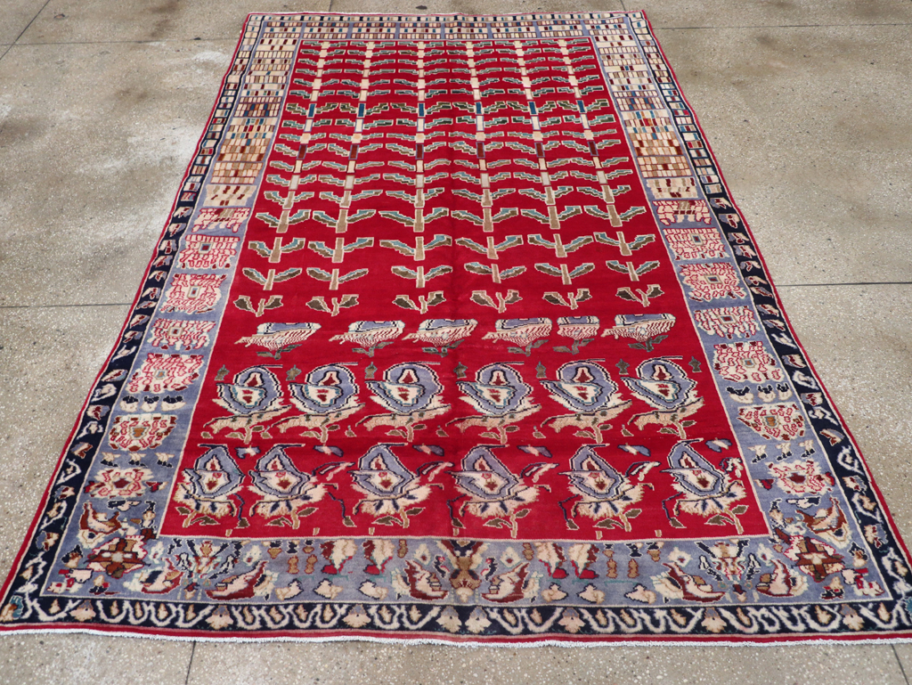 Vintage Persian Kashan Carpet, No.26942 - Gsblank