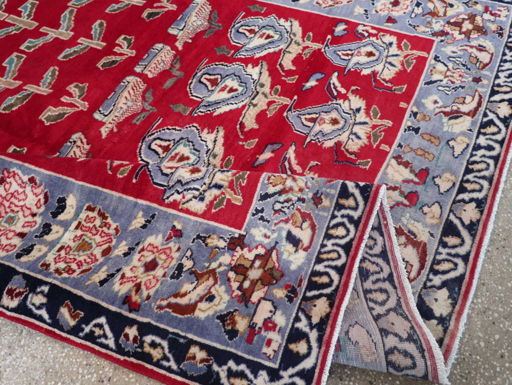 Vintage Persian Kashan Carpet, No.26942 - Gsblank