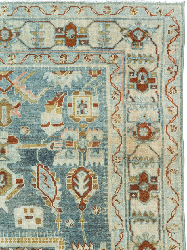 Vintage Persian Malayer Accent Rug, No.26945 - Gsblank