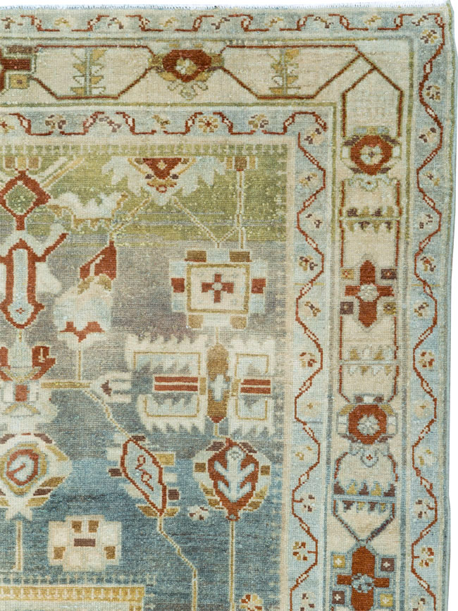 Vintage Persian Malayer Accent Rug, No.26945 - Gsblank