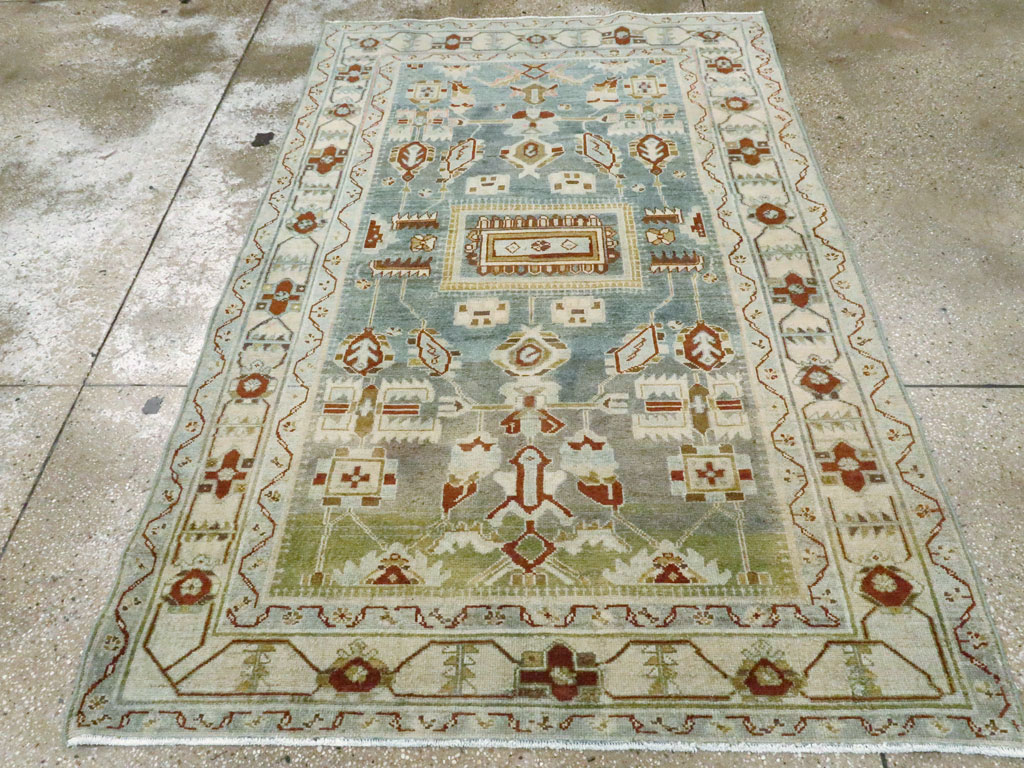 Vintage Persian Malayer Accent Rug, No.26945 - Gsblank
