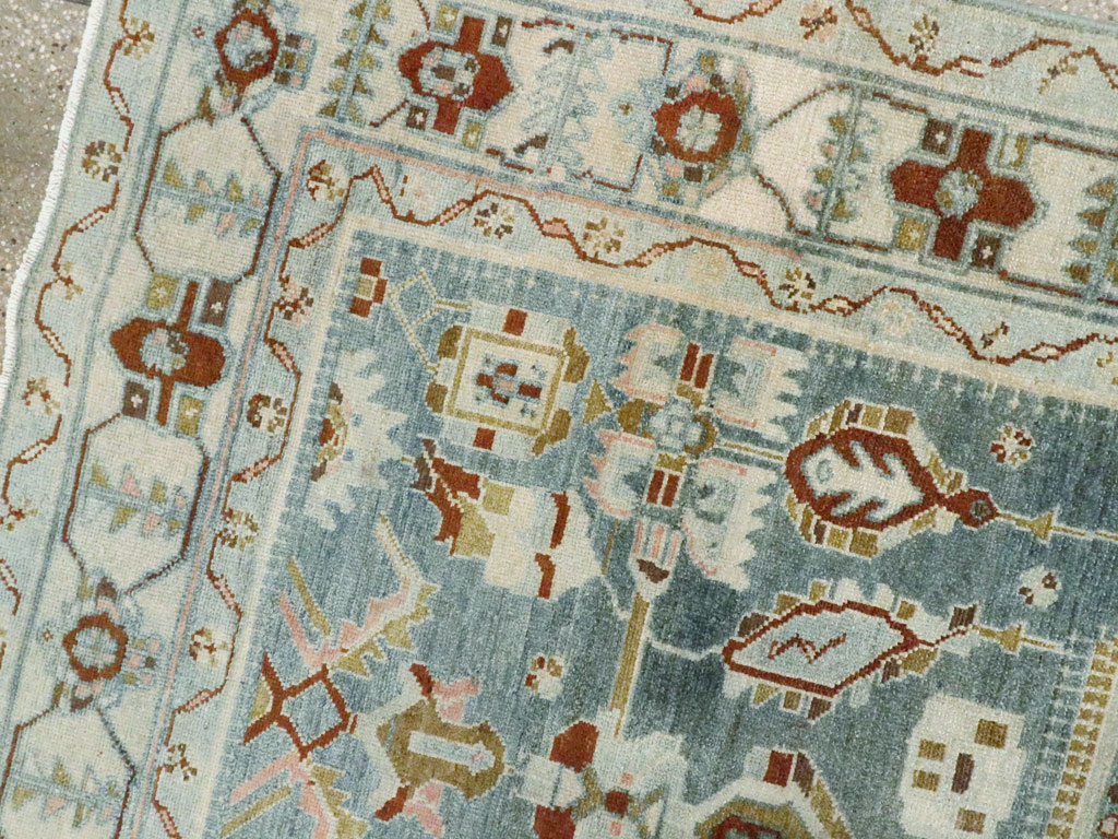 Vintage Persian Malayer Accent Rug, No.26945 - Gsblank