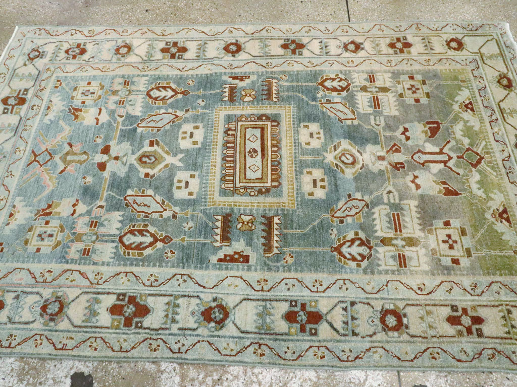 Vintage Persian Malayer Accent Rug, No.26945 - Gsblank
